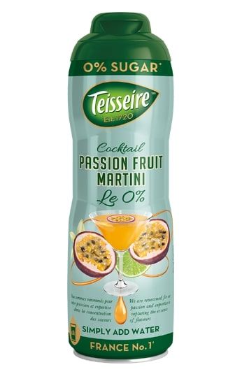 Sīrups TEISSEIRE Passion Fruit Martini, bez cukura, 0.6l (450-13047)