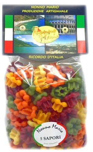 Makaroni krāsainie NONNO MARIO Chef, 500g (450-08583)