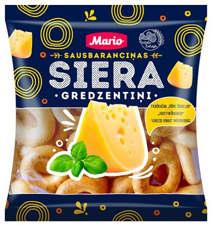 Sausbaranciņas MARIO mazās Siera gredzentiņi, 200g (450-27471)