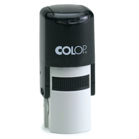 Zīmogs COLOP Printer R50, melns korpuss, zils spilventiņš (650-00144)