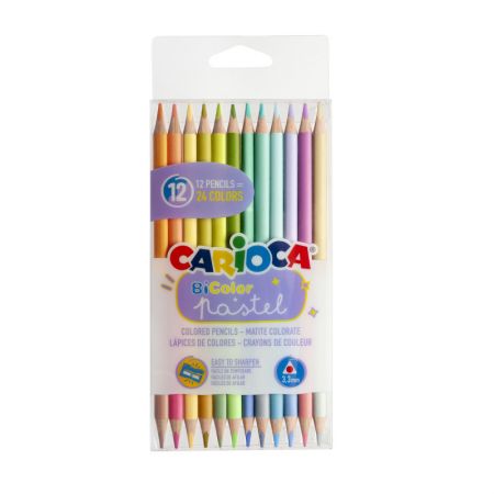 Zīmuļi CARIOCA Pastel Bicolor 12 gab (200-13691)