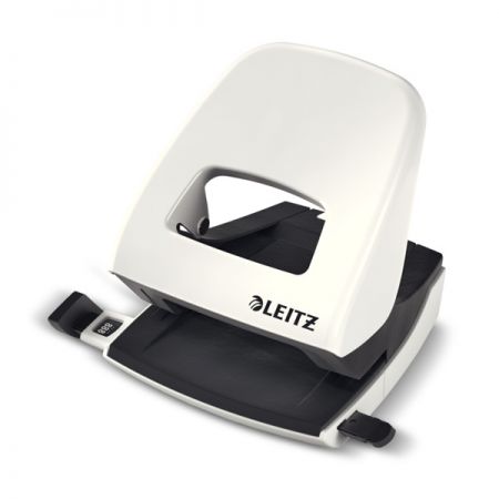 Caurumotājs LEITZ WOW 5008 caurdur līdz 30 lapām, perlamutra balts (200-05392)