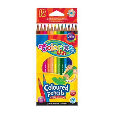 Krāsainie zīmuļi COLORINO KIDS 12 krāsas (200-08868)