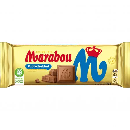 Piena šokolāde MARABOU, 170 g (450-27855)