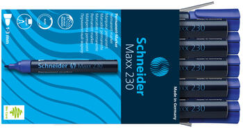 Noturīgais marķieris SCHNEIDER Maxx 230 konisks, 1-3 mm, zils (200-01449)