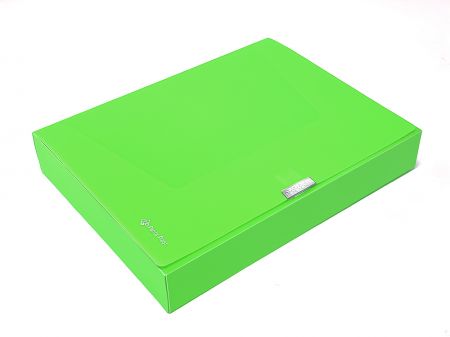 Mape ar līplentes aizdari PANTA PLAST Neon, PP, A4, 55 mm, zaļš (150-03956)