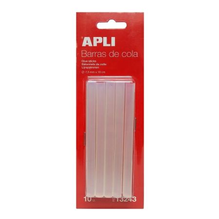 Karstās līmes stienīši APLI līmes pistolei 7.5mm x 10cm, baltas, (10gab.) (200-09584)