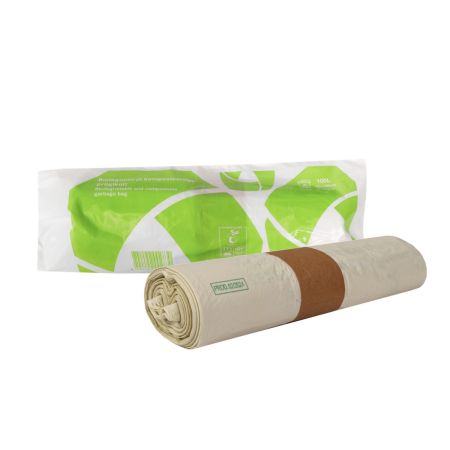 Atkritumu maisi BIO, 100l, zaļi, 82x105cm, 18mk, 20gab (450-23554)