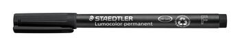 Noturīgais marķieris STAEDTLER kodoskopa plēvēm OHP 318F, 0.6mm, melns (200-01513)