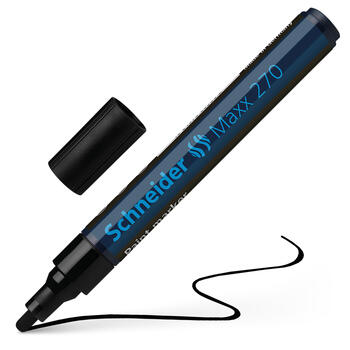 Noturīgais marķieris SCHNEIDER PAINT MARKER Maxx 270, 1-3mm, konisks, melns (200-04981)