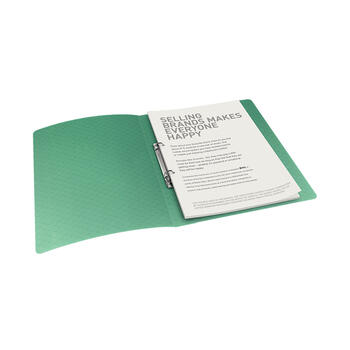 Mape ar 2 gredzeniem ESSELTE Colour'Breeze A4 formāts, platums 25mm, PP, zaļā krāsā (150-03603)