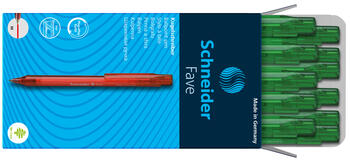 Lodīšu pildspalva SCHNEIDER FAVE 1.0mm, zaļa (200-03717)