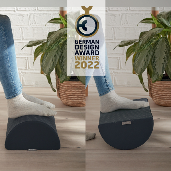 Kāju balsts Leitz Ergo Cosy, tumši pelēks (250-08999)