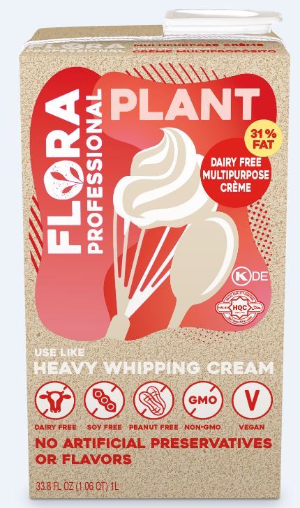 Augu tauku baze saldais krējums FLORA 31 % 1L (450-18692)