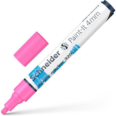 Akrila marķieris SCHNEIDER Paint-it 320, 4mm, rozā (200-14315)
