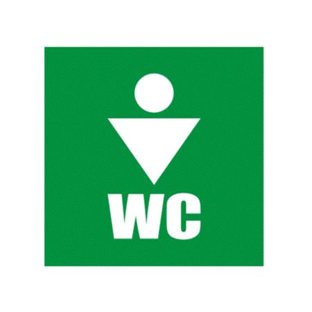Uzlīme WC kungiem, izmērs 10x10 cm (100-07218)