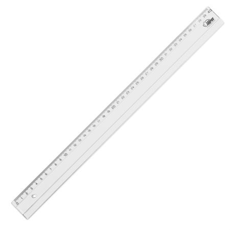 Lineāls Forpus 40cm, caurspīdīgs (200-01661)