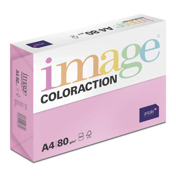 Krāsains papīrs IMAGE COLORACTION, A4, 80 gsm, 500 loksnes, MALIBU / NEON PINK (100-00157)
