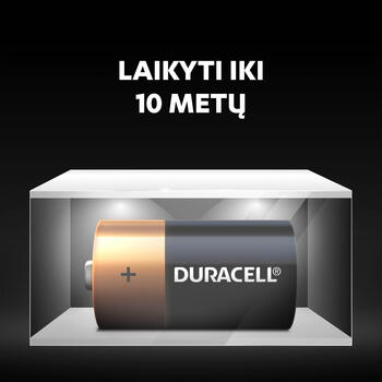 Baterija DURACELL Basic C, LR14, 2 gab./iepak. (250-05842)
