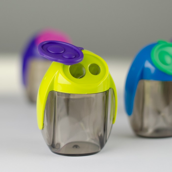 MIGOO plastmasas dubultais asināmais, 5 jauktas krāsas plastmasas kastītē (200-14171)