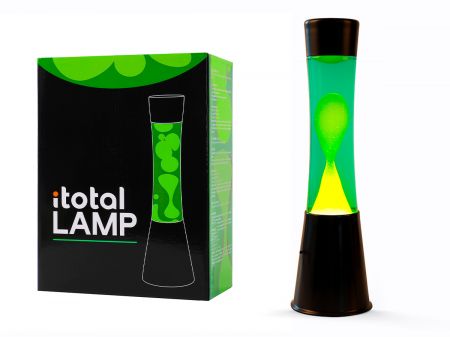 Lavas lampa Itotal, 40cm, zaļa/dzeltena (650-03717)
