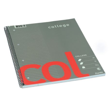Klade ar spirāli BANTEX College A4 formāts, 70 lapas, līniju (100-00581)