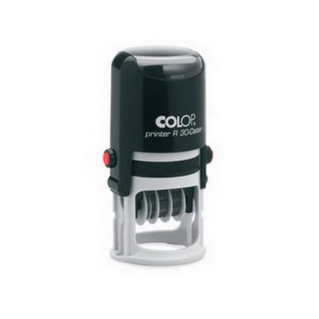 Zīmogs COLOP Printer R30 Dater D16(ciparu), melns spilventiņš (ISO standarts YYYY-MM-DD) (650-00214)