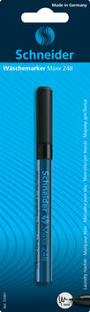 Noturīgais marķieris SCHNEIDER tekstilam Maxx 248, 1 mm, melna tinte (200-03743)