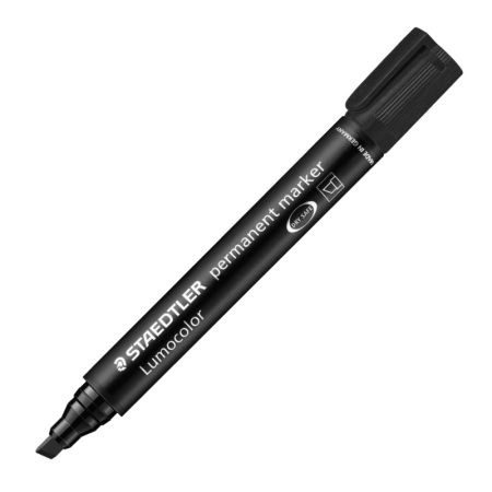 Noturīgais marķieris STAEDTLER LUMOCOLOR 350, slīps, melns (200-01470)