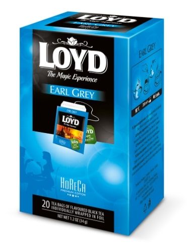 Melnā tēja LOYD Earl Grey FS  20 maisiņi x 1.7 g paciņā (450-13264)