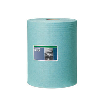Tīrīšanas drāna TORK Premium Low-Lint W1, 27.5 cm x 180 m, 500 loksnes, tirkīza krāsa (400-05382)
