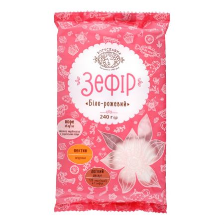 Zefīrs BOGUSLAVNA, balts/rozā, 240g (450-13888)