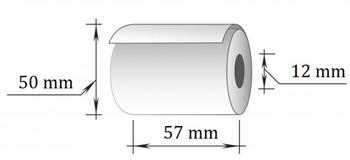 Kases lente TECHNOINFORM 57mm garums 30 m diametrs 50 mm TERMO, 10 gab/iepakojumā (100-05147) (100-07978)