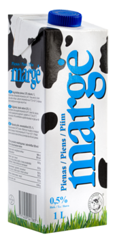 Piens MARGE 0.5 %, UHT, 1 L (450-00987)
