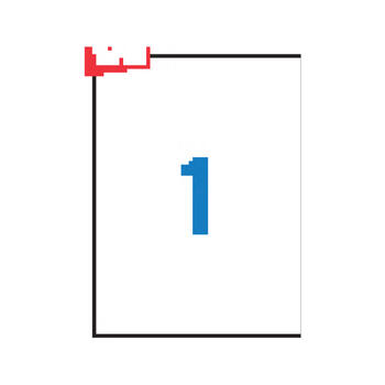 Uzlīmes APLI ILC ar izmēru 210x297mm, 100 loksnes/1 uzlīme loksnē (100-00439)