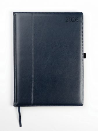 Plānotājs AMBASSADOR BLACK EDITION 2027, PU, A4, zila krāsa (Baltic) (100-06026)