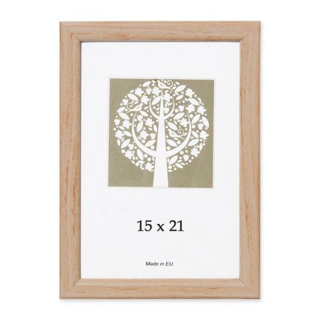 Foto rāmis, plastmasas, A5, 15 x 21 cm, koka krāsā (200-13772)