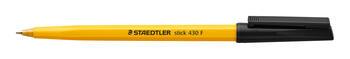 Lodīšu pildspalva STAEDTLER STICK 430F 0.7mm melna (200-00341)