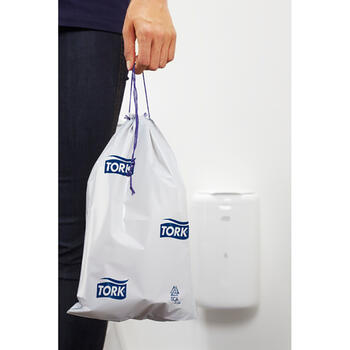 Atkritumu maisiņi TORK B3 tvertnei, 5L, 250x370 mm, 50 gab., gaiši pelēkā krāsā (400-01668)