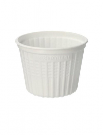 Zupas bļodas To Go, vienreizl., PP, balts, D11,5 cm, 500ml, 0.368kg, 25gab (400-08745)