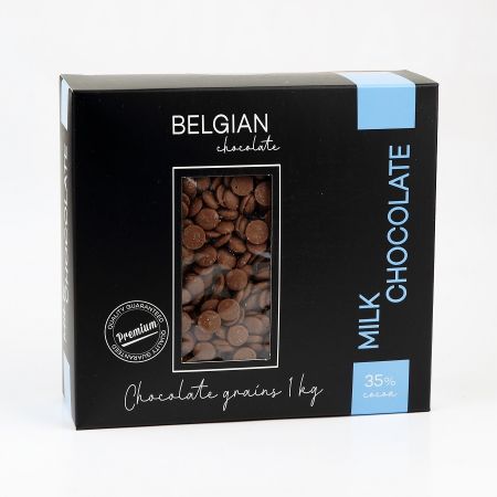 Piena šokolādes čipsi VELICHE 35%, 1kg (450-23373)