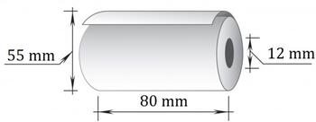 Kases lente TECHNOINFORM ar izmēru 80*40m, D55 mm, termo, 8 gab/iepakojumā (100-05638) (100-07979)