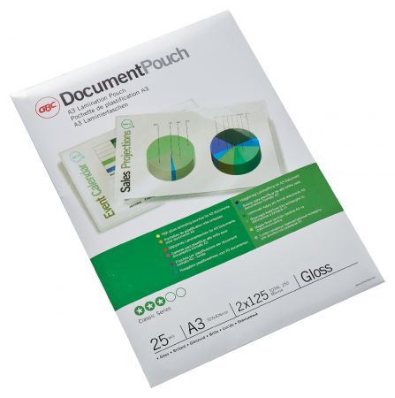 Kabatiņas laminēšanai GBC Document™ Pouch Gloss A3 125 mikroni (250-08371)