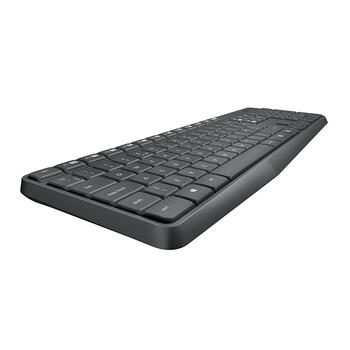 Komplekts LOGITECH MK235, bezvadu klaviatūra un pele, ENG, melna (250-05479)