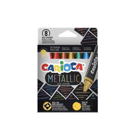 Vaska krītiņi CARIOCA Metallic 8 gab (200-13687)