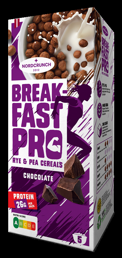 Breakfast Pro rudzu un zirņu bumbiņas ar šokolādi, 150g (450-27098)