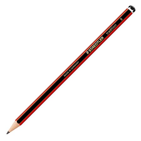 Zīmulis STAEDTLER TRADITION B sarkans korpuss (200-06011)