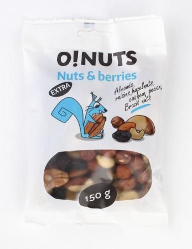 Rieksti un ogas O!NUTS, 150g (450-07647)