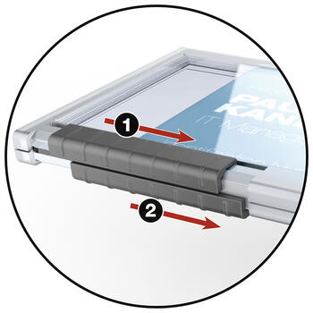Magnētiskās kartes turētājs  DURABLE PUSHBOX DUO, bez klipša, 54 x 87 mm, 10 gab./ iepak. (150-03111)