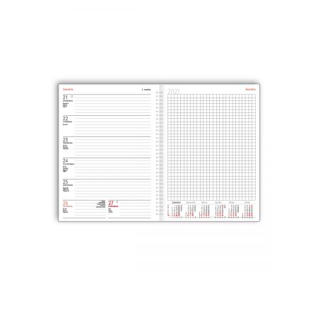 Kalendārā daļa plānotājam EKO QUADRO 2027.gadam, ar spirāli (100-04537)